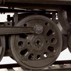 2_display_large.jpg Free STL file Drive Wheel 4-8-8-4 Big Boy Locomotive・3D print object to download