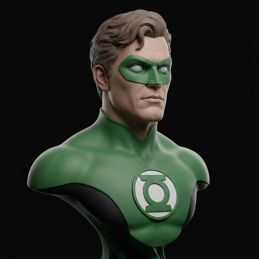 Green Lantern Hal Jordan Bust Statue