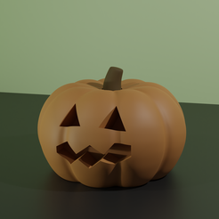 pumpkin_face.png Archivo STL Calabaza con cara・Modelo para descargar y imprimir en 3D