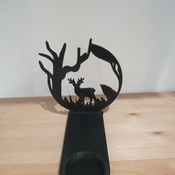 IMG_20230821_125658.jpg STL file deer candle holder・3D printing model to download