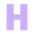 H.stl TRANSFORMERS Letters and Numbers | Logo