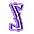 Z_Ucase.stl Merlina - alphabet font - cookie cutter