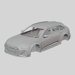 Audi-RS6-i1.png Archivo STL Carrocería Imprimible Audi RS6 Avant 2020・Objeto de impresión 3D para descargar