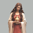 O7.png Maria Magdalena Statue mit Alabasterkrug STL - Biblische Figur 3D-Druck Modell