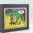 DSC_0123.jpg 🔥 This Is Fine - 3D Printer on Fire - Shadow Box 🔥