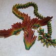 SERPENT VOLANT, QUETZALCOAT, SERPENT AILÉ, ANIMAL DE COMPAGNIE ARTICULÉ FLEXI WIGGLE, IMPRESSION EN PLACE, SERPENT FANTASTIQUE