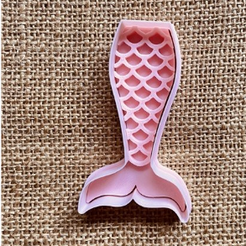 COLASIRENA2.png STL file MERMAID MERMAID COOKIE CUTTER COOKIE CUTTER・3D printer design to download
