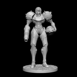 Base-Render-21174.jpg Free 3D file Samus phazon・3D printing idea to download
