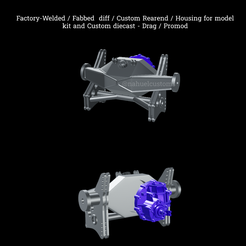 Nuevo-proyecto-2022-04-20T192446.528.png Fichier STL Différentiel soudé en usine / Différentiel fabriqué en usine / Arrière-train personnalisé / Boîtier pour maquettes et modèles réduits personnalisés - Drag / Promod・Plan pour imprimante 3D à télécharger
