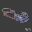 0022.jpg 3D file WIDEBODY KIT FOR SKYLINE R34 TAMIYA 1/24 MODELKIT・Template to download and 3D print
