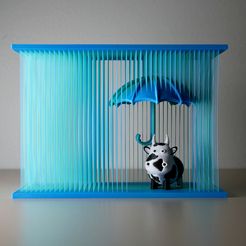 1.jpg STL file Safe From the Rain Artwork: inc dual colour 3mf・3D print model to download