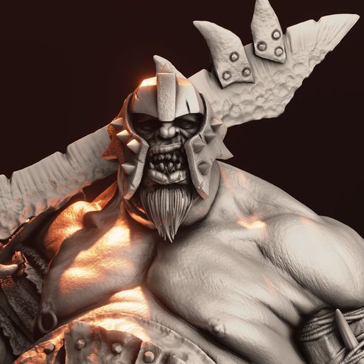 👹 Ogre Bust・ 3D File for 3D printing・Cults