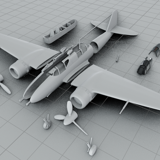 Kawasaki Ki 102  long-range heavy fighter Type 4 Attack Aircraft Plane MODEL