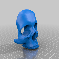 skull_revised_mesh_bottom.png STL file flat skull・3D printable model to download, damsimprim3d