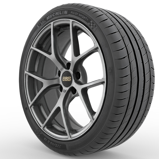 BBS SR Wheel & Tire – Detailed 3D Model