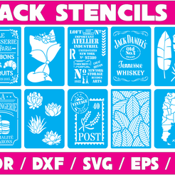 2020-12-22.png Laser Cut Vector Pack - 200 Assorted Stencils N° 3