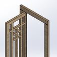 F3.jpg 1/12 Hinged dollhouse door (Hinged model No.12)