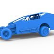 55.jpg Diecast Northeast Dirt Modified stock car while turning Scale 1:25