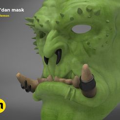 guldan-mask-render-color.496.jpg -Datei Gul'dan-Maske herunterladen • Vorlage für den 3D-Druck, 3D-mon