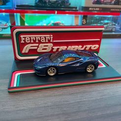 photo_2022-06-24_18-53-50.jpg Бесплатный STL файл Tomica Ferrari F8 Tributo Display Base・Дизайн 3D-принтера для скачивания