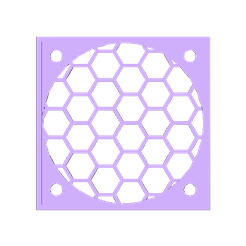 preview.png Free 3D file 60mm Fan Grille Remix (thinner)・3D printable object to download