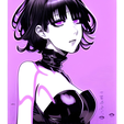 2.png Gothic Anime Girl 2 litho