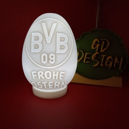 BVB SOCCER FROHE OSTERN (HAPPY EASTER) EGG FILLABLE AND OR TEALIGHT