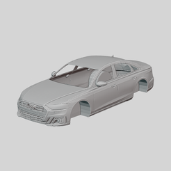 Audi-S8-i1.png Archivo STL Carrocería Imprimible Audi S8 2020・Objeto imprimible en 3D para descargar