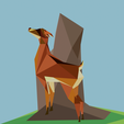 Deer1.png Low Poly Deer