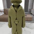 HighQuality4.png 3D Cats in Coat Gift for Friend with 3D Stl Files & Cat Home Decor, Cat Decor, Cat Print, 3D Printed Decor, 3D Printing, Cat Lover, Hat