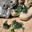 hihn.png Fichier STL Grenouille, Tortue Grenade, Militaire, 4 juillet, Cinderwing3D, Articulation, Impression en place, Sans support, Mignon・Plan pour impression 3D à télécharger