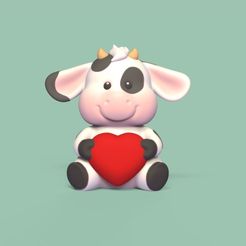 Cod202-Cow-Heart-1.jpeg 3D file Cow Heart・3D printing idea to download