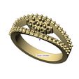 volume1.jpg Fichier STL Bague de fiançailles lèvres et grappes de diamants taille US 7 Modèle d'impression 3D・Objet pour impression 3D à télécharger