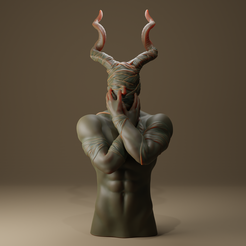 untitled4.png STL file Zombie bust・3D printing template to download