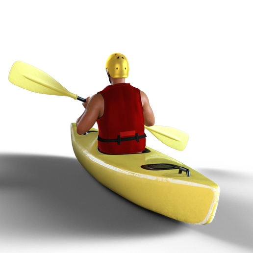 kayak12.png Download STL file kayak man 1 • 3D printing design, gigi_toys
