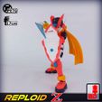 5.jpg 3D Print Action Figure - Reploid Z (based on Megaman Zero)