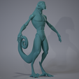 Untitled_Viewport_011.png OBJ file Lizard Base Mesh Stylized・3D print design to download