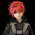 untitled.52.png ANIME CHARACTER BOY SCULPTURE 3D PRINT MODEL