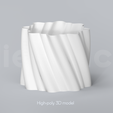 J_1_Renders_1.png Plant Pot STL 3D Print File Set for Planters and big Plant Pots to 3D Print Flower Pot Download