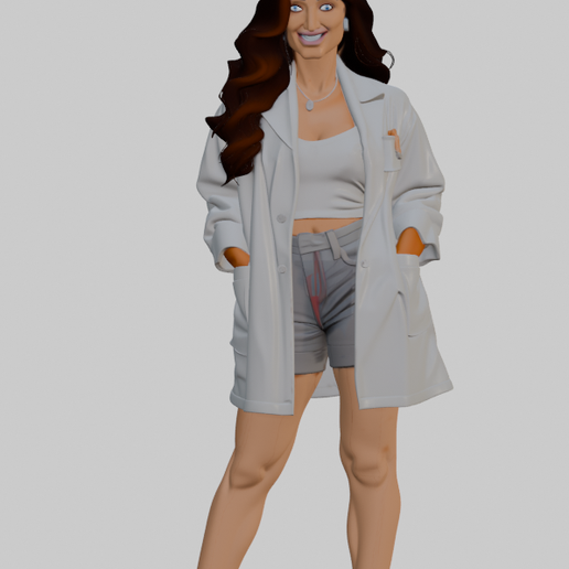 Lady Doctor - 3D model önizlemesi