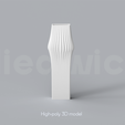 E_3_Renders_1.png Niedwica Vase Set E_1_13 | 3D printing vase | 3D model | STL files | Home decor | 3D vases | Modern vases | Floor vase | 3D printing | vase mode | STL  Vase Collection