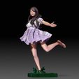 Danciling-Girl01.jpg Music Box Dancing Girl -HD STL VRML color format included -Cute Female-3D PRINT MODEL