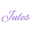 jules v1.stl Decoration first name : Jules