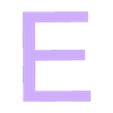 E 150.stl Alphabet Letter H150mm EP 10mm