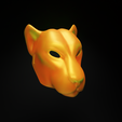 2a.png Animal Panther Face Mask - Animal Cosplay Helmet
