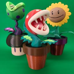Plant-famly.jpg Fichier STL Plante piranha V2・Modèle pour imprimante 3D à télécharger