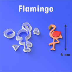 Cults 1004.png Flamingo Cookie / Fondant Cutter