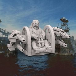 4eca8637-c882-4887-a65c-266b9e5b8067.jpg Torreta de ametralladora Waterworld - Miniatura de 20nn - Gaslands