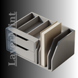 ETSY.png Desk Organizer with Drawers and Book Holder – 3D Printable STL File
