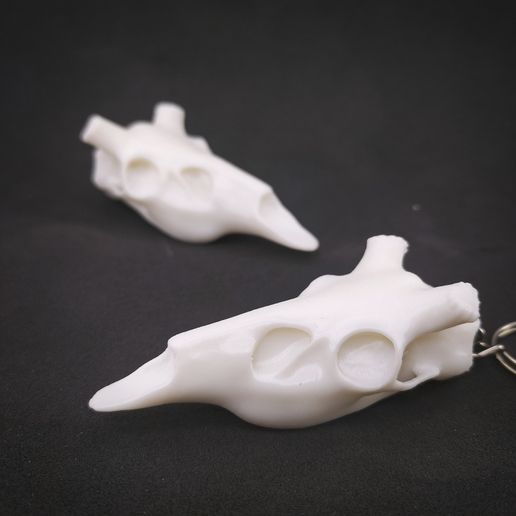IMG_20241018_004239.jpg Halloween Deer Skull Keychain